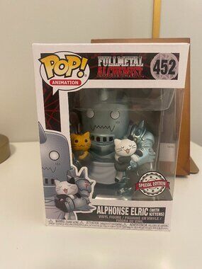 NIB Full Metal Alchemist Alphonse Elric with Kittens Special Edition Funko Pop